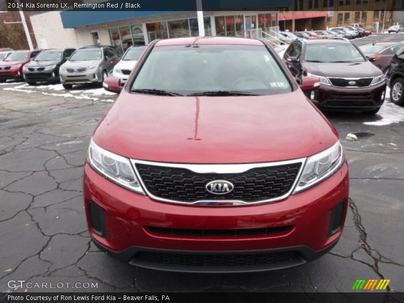 Remington Red / Black 2014 Kia Sorento LX