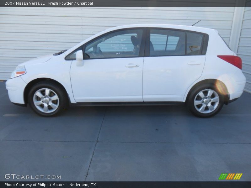 Fresh Powder / Charcoal 2007 Nissan Versa SL