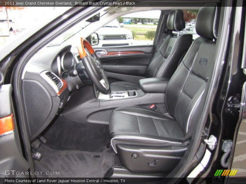  2011 Grand Cherokee Overland Black Interior