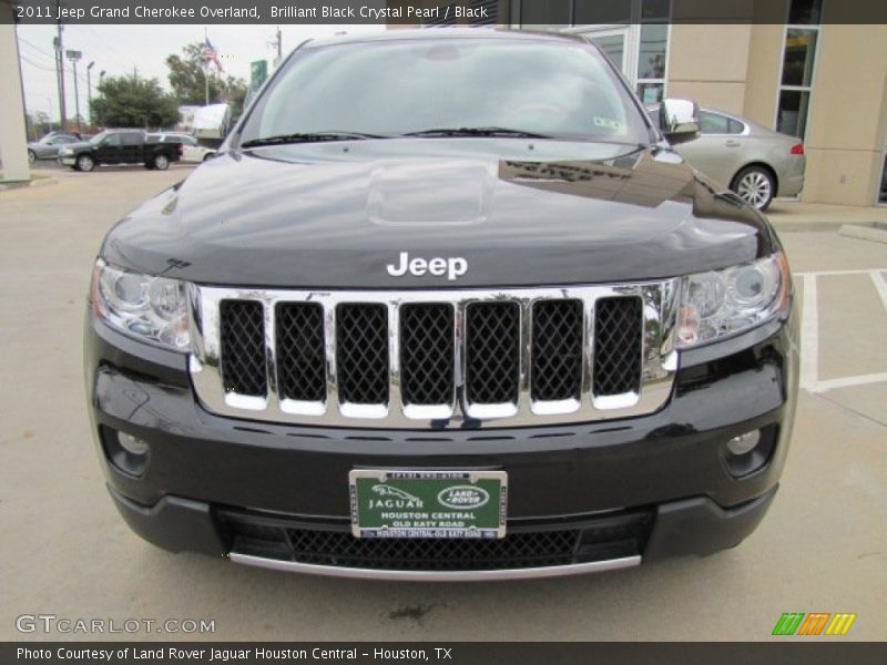 Brilliant Black Crystal Pearl / Black 2011 Jeep Grand Cherokee Overland