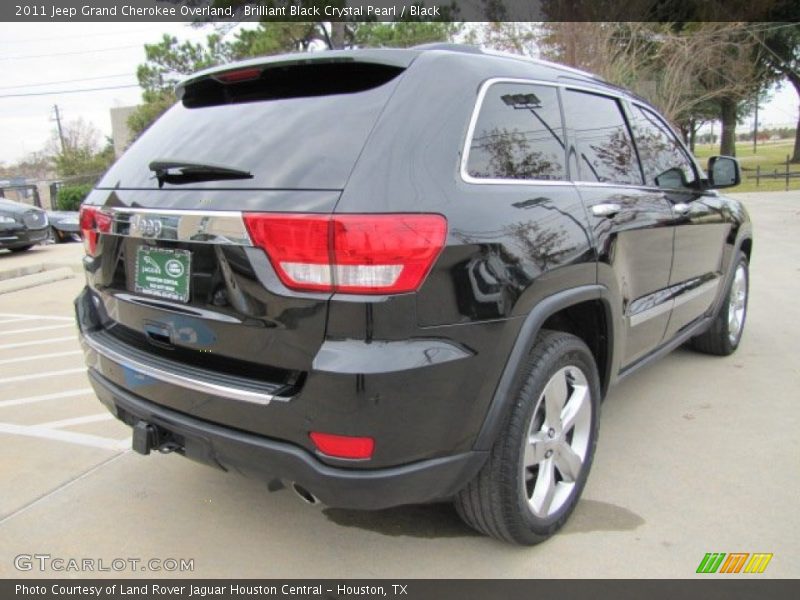 Brilliant Black Crystal Pearl / Black 2011 Jeep Grand Cherokee Overland