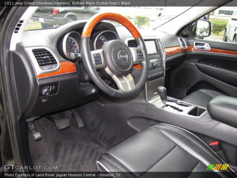  2011 Grand Cherokee Overland Black Interior