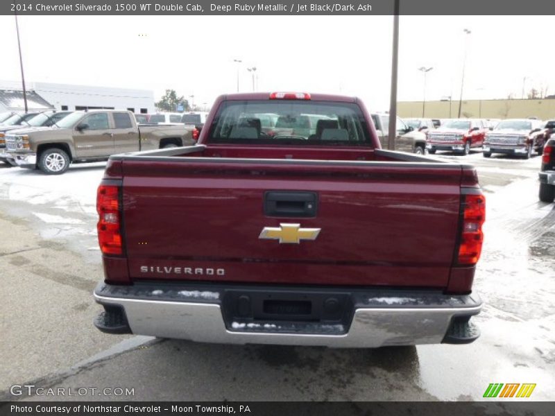 Deep Ruby Metallic / Jet Black/Dark Ash 2014 Chevrolet Silverado 1500 WT Double Cab