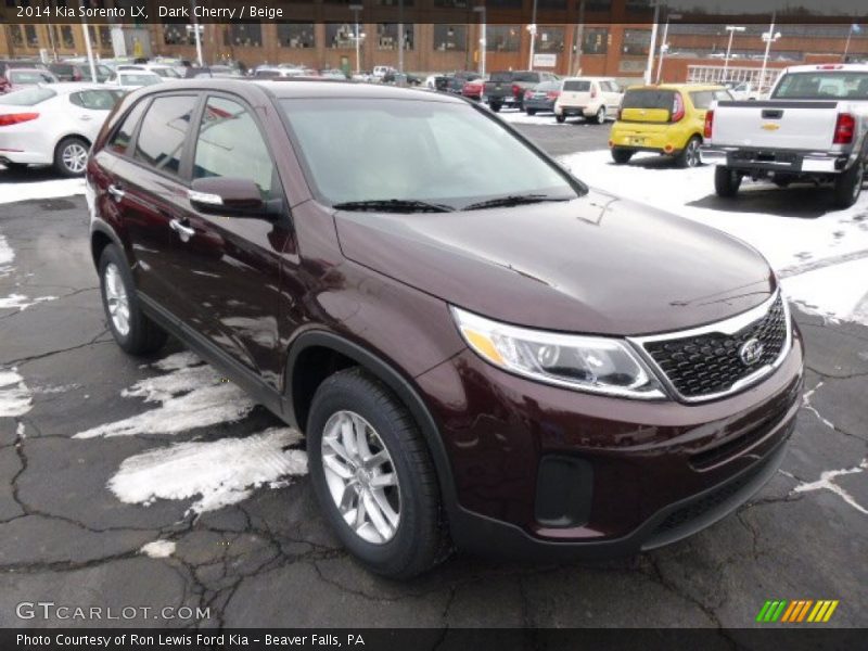 Dark Cherry / Beige 2014 Kia Sorento LX