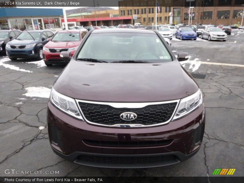 Dark Cherry / Beige 2014 Kia Sorento LX