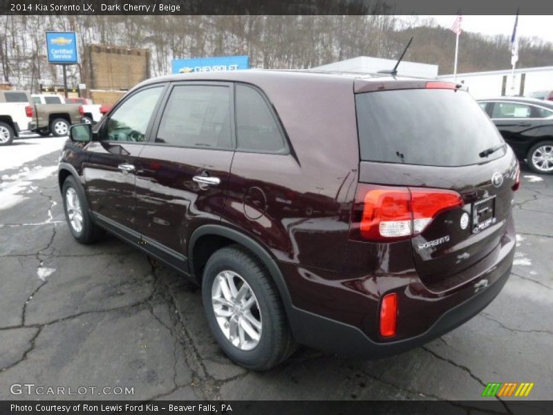 Dark Cherry / Beige 2014 Kia Sorento LX