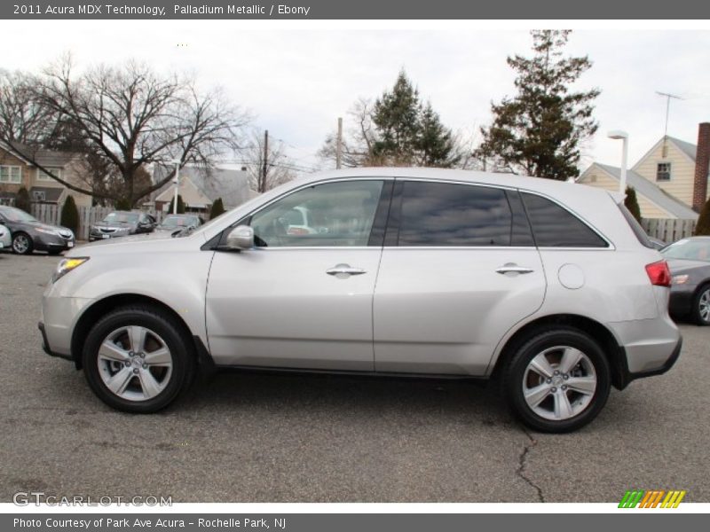 Palladium Metallic / Ebony 2011 Acura MDX Technology