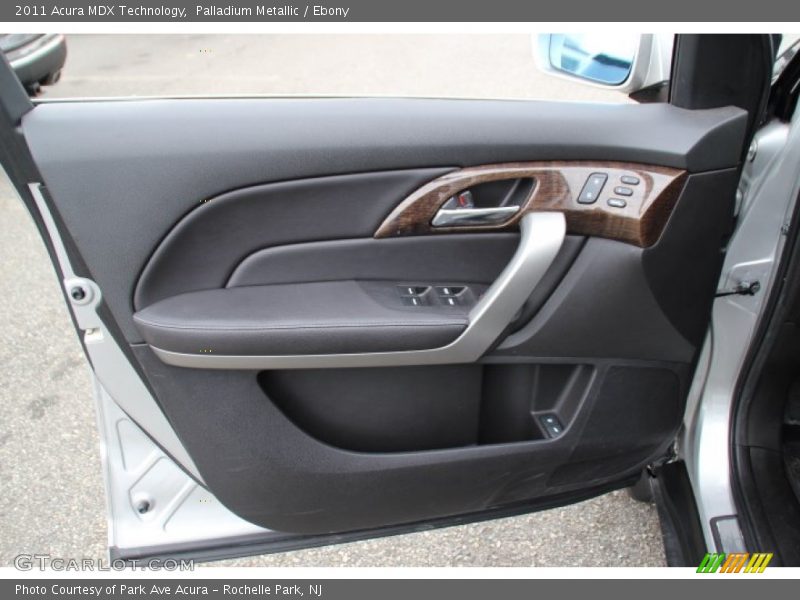 Palladium Metallic / Ebony 2011 Acura MDX Technology