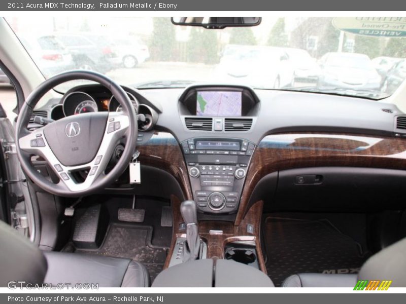 Palladium Metallic / Ebony 2011 Acura MDX Technology