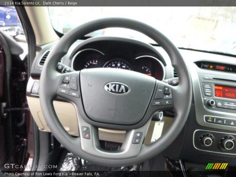 Dark Cherry / Beige 2014 Kia Sorento LX