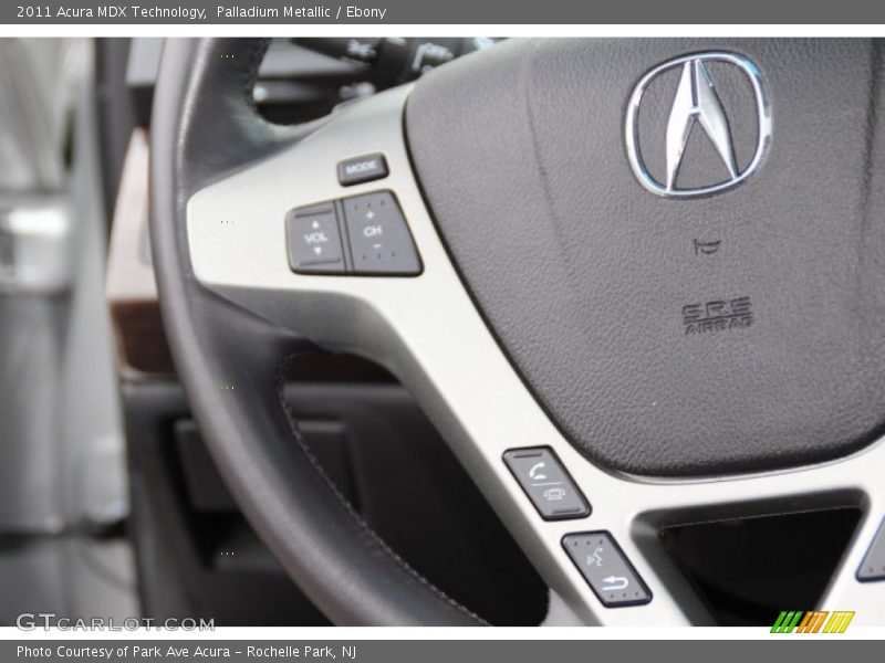 Palladium Metallic / Ebony 2011 Acura MDX Technology