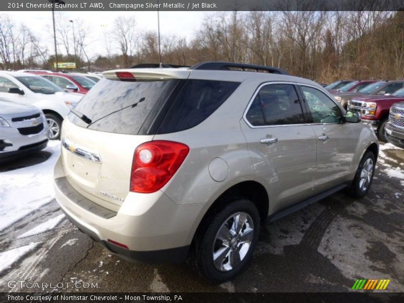 Champagne Silver Metallic / Jet Black 2014 Chevrolet Equinox LT AWD