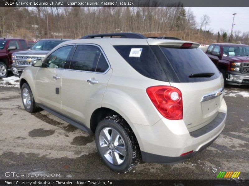 Champagne Silver Metallic / Jet Black 2014 Chevrolet Equinox LT AWD