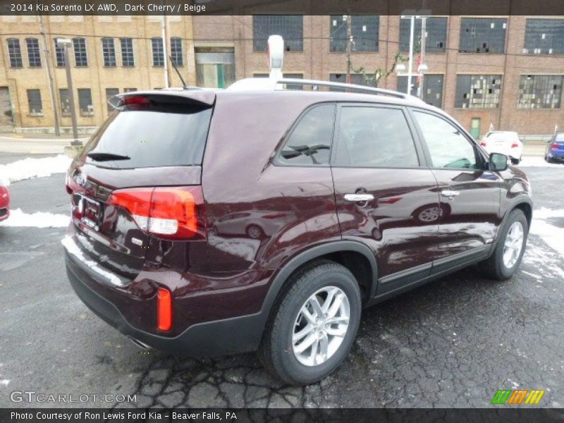 Dark Cherry / Beige 2014 Kia Sorento LX AWD