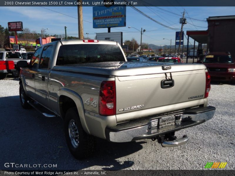 Light Pewter Metallic / Tan 2003 Chevrolet Silverado 1500 LT Crew Cab 4x4