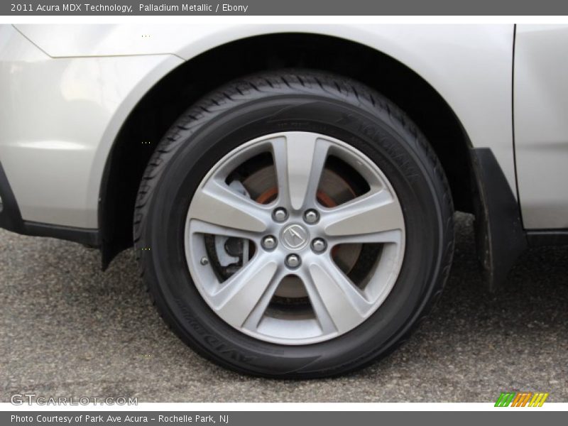 Palladium Metallic / Ebony 2011 Acura MDX Technology