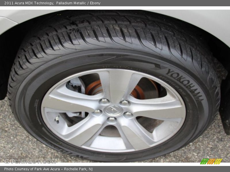 Palladium Metallic / Ebony 2011 Acura MDX Technology