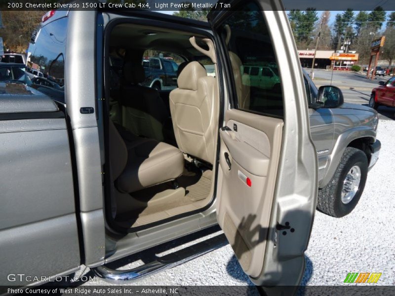 Light Pewter Metallic / Tan 2003 Chevrolet Silverado 1500 LT Crew Cab 4x4