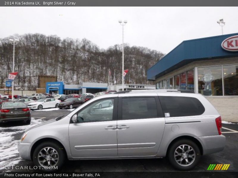 Bright Silver / Gray 2014 Kia Sedona LX