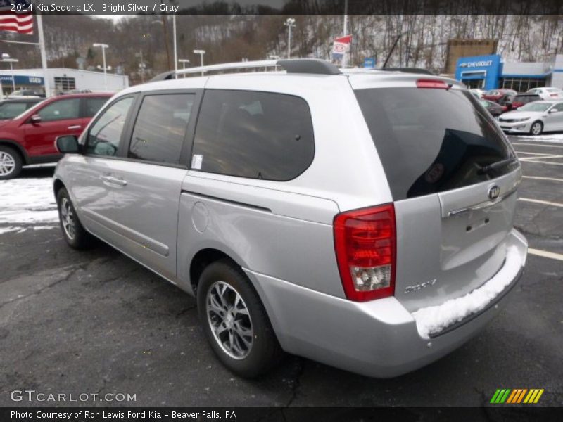 Bright Silver / Gray 2014 Kia Sedona LX