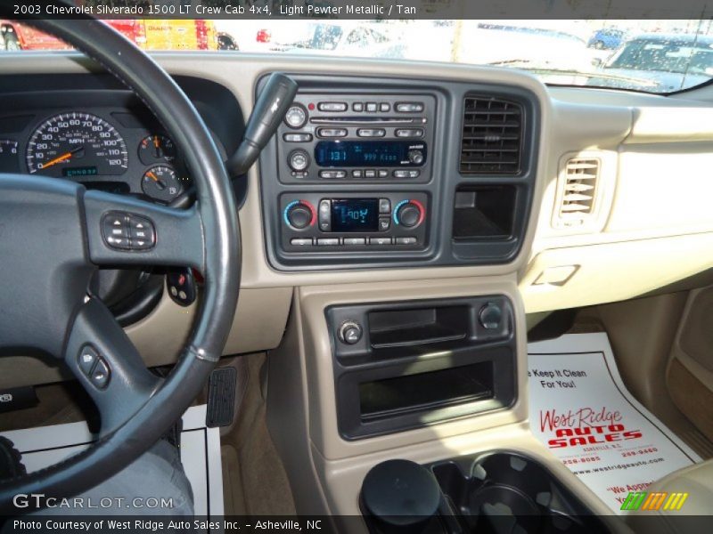 Light Pewter Metallic / Tan 2003 Chevrolet Silverado 1500 LT Crew Cab 4x4
