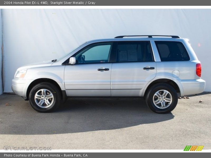 Starlight Silver Metallic / Gray 2004 Honda Pilot EX-L 4WD