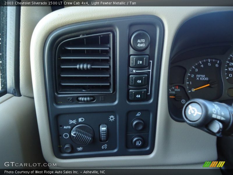 Light Pewter Metallic / Tan 2003 Chevrolet Silverado 1500 LT Crew Cab 4x4