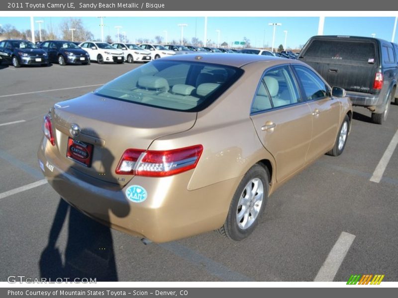 Sandy Beach Metallic / Bisque 2011 Toyota Camry LE