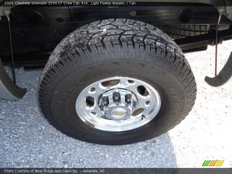 Light Pewter Metallic / Tan 2003 Chevrolet Silverado 1500 LT Crew Cab 4x4