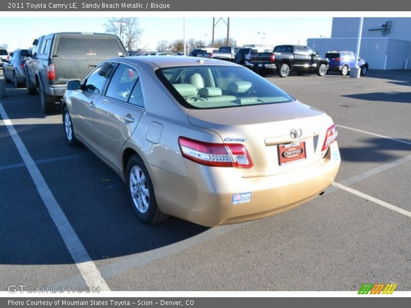 Sandy Beach Metallic / Bisque 2011 Toyota Camry LE