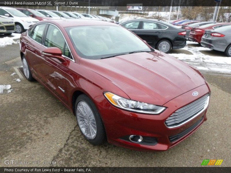 Sunset / Dune 2014 Ford Fusion Hybrid SE