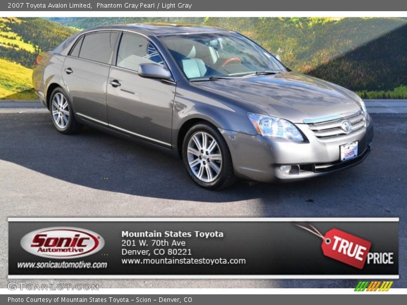 Phantom Gray Pearl / Light Gray 2007 Toyota Avalon Limited