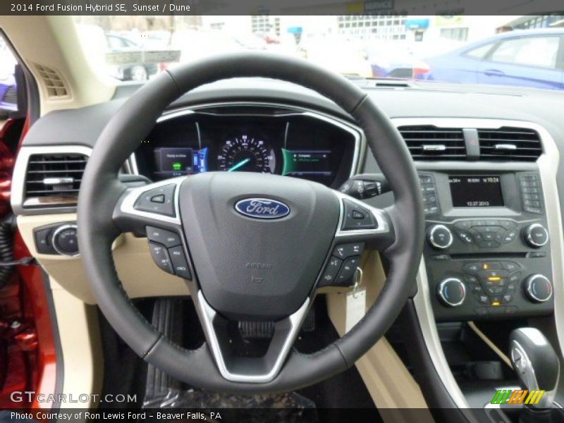 Sunset / Dune 2014 Ford Fusion Hybrid SE