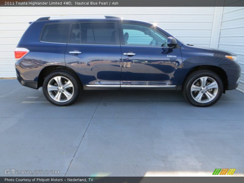 Nautical Blue Pearl / Ash 2011 Toyota Highlander Limited 4WD