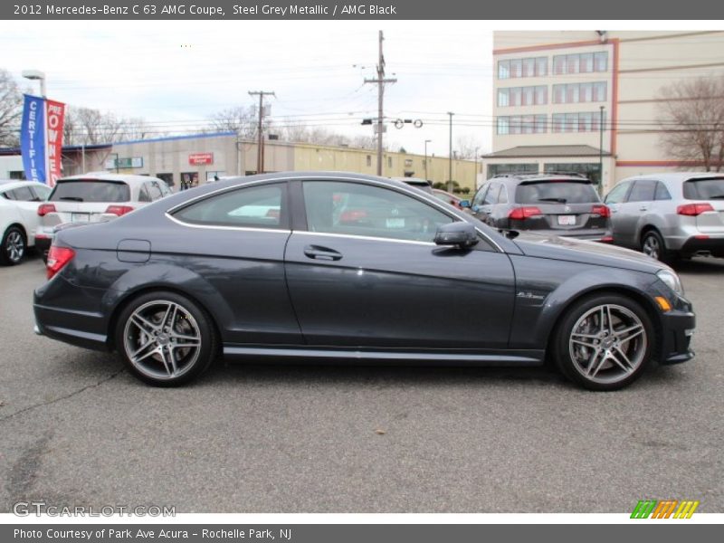 Steel Grey Metallic / AMG Black 2012 Mercedes-Benz C 63 AMG Coupe