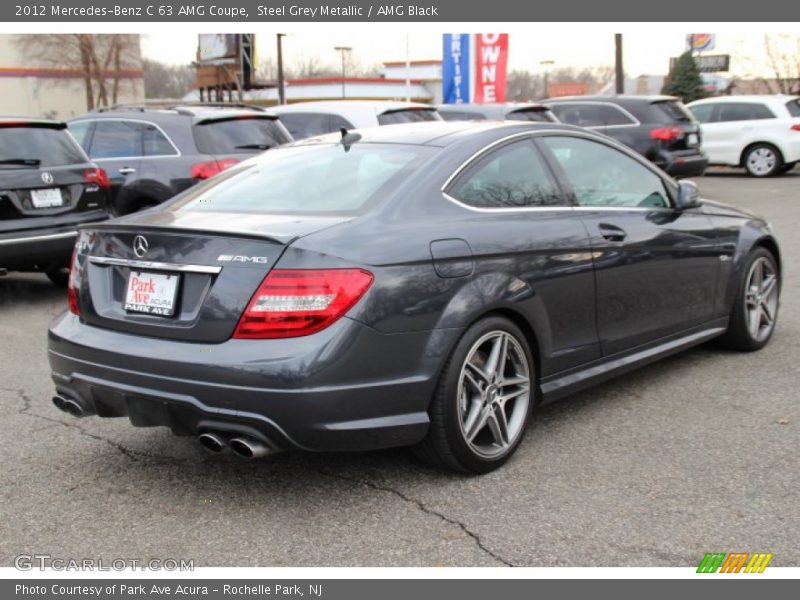 Steel Grey Metallic / AMG Black 2012 Mercedes-Benz C 63 AMG Coupe