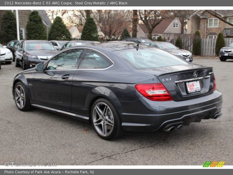 Steel Grey Metallic / AMG Black 2012 Mercedes-Benz C 63 AMG Coupe