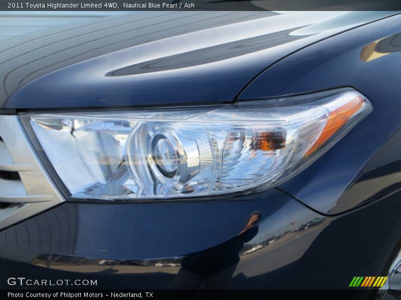 Nautical Blue Pearl / Ash 2011 Toyota Highlander Limited 4WD