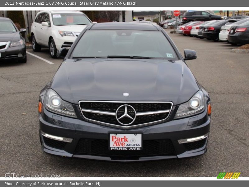 Steel Grey Metallic / AMG Black 2012 Mercedes-Benz C 63 AMG Coupe