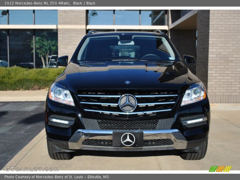 Black / Black 2013 Mercedes-Benz ML 350 4Matic