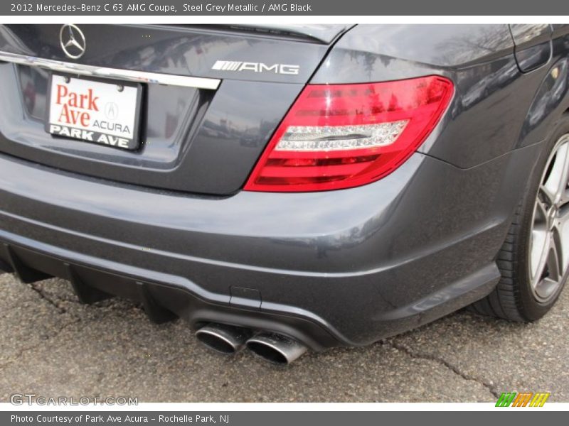 Steel Grey Metallic / AMG Black 2012 Mercedes-Benz C 63 AMG Coupe