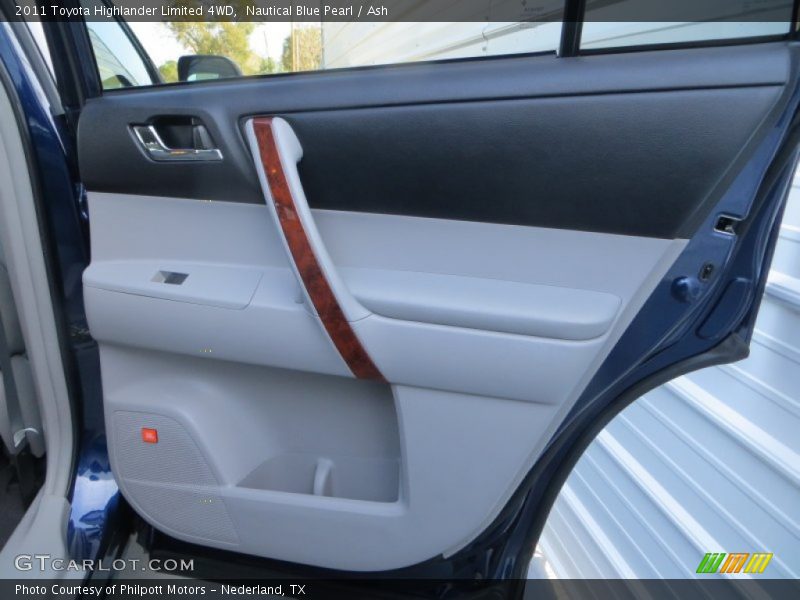 Nautical Blue Pearl / Ash 2011 Toyota Highlander Limited 4WD
