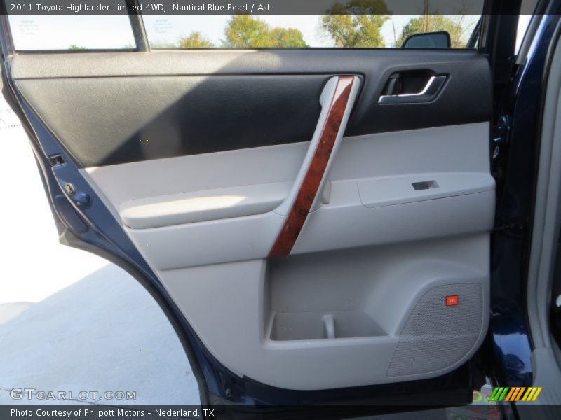 Nautical Blue Pearl / Ash 2011 Toyota Highlander Limited 4WD