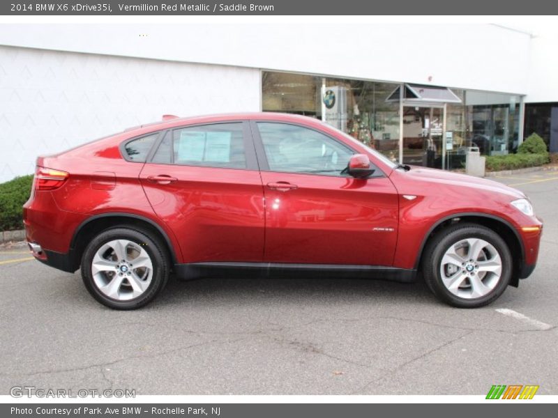 Vermillion Red Metallic / Saddle Brown 2014 BMW X6 xDrive35i