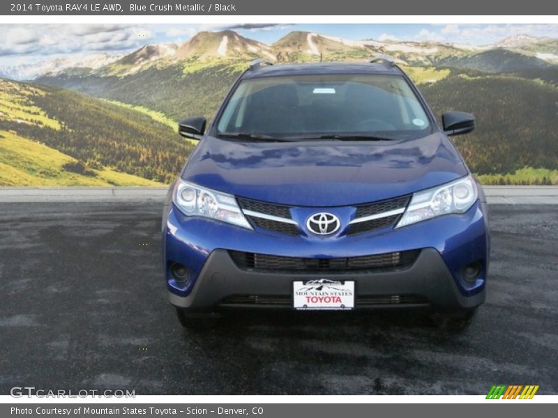 Blue Crush Metallic / Black 2014 Toyota RAV4 LE AWD