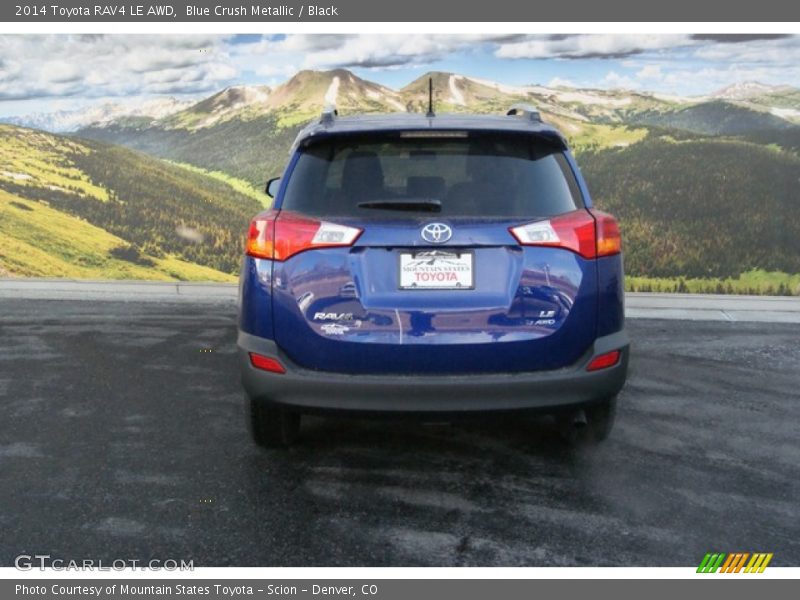 Blue Crush Metallic / Black 2014 Toyota RAV4 LE AWD