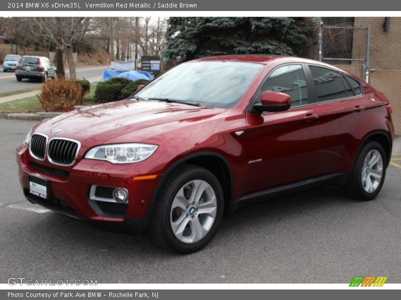 Vermillion Red Metallic / Saddle Brown 2014 BMW X6 xDrive35i