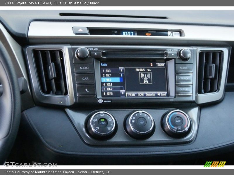 Blue Crush Metallic / Black 2014 Toyota RAV4 LE AWD