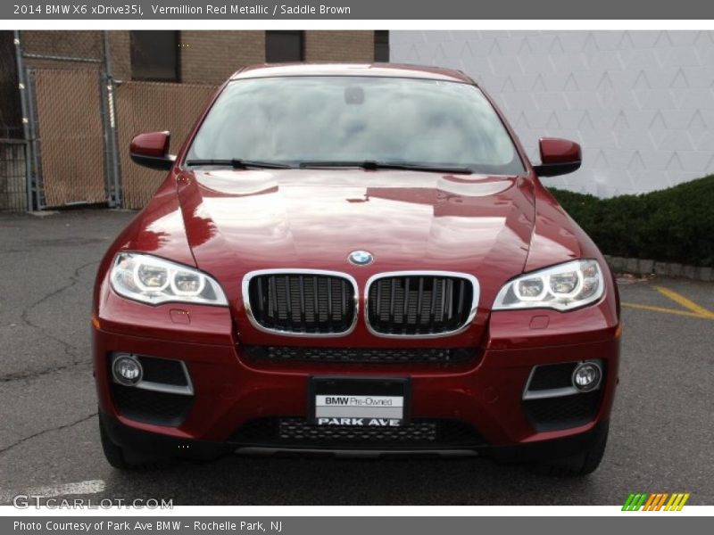 Vermillion Red Metallic / Saddle Brown 2014 BMW X6 xDrive35i