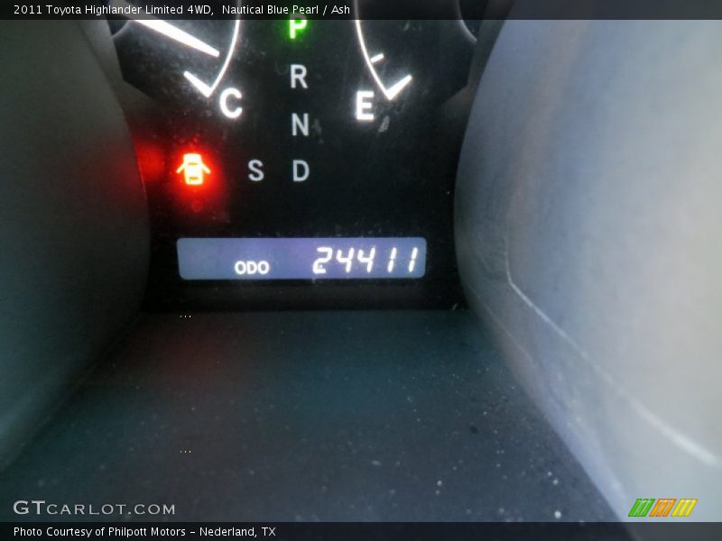 Nautical Blue Pearl / Ash 2011 Toyota Highlander Limited 4WD